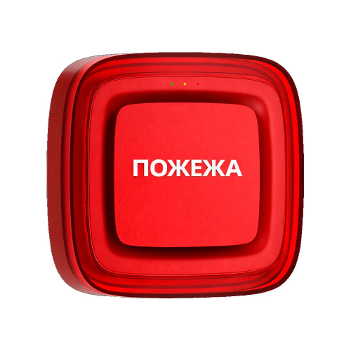 Извещатель пожарный светозвуковой "ПОЖЕЖА" Ajax EN54 FireProtect (Sounder/VAD) красный