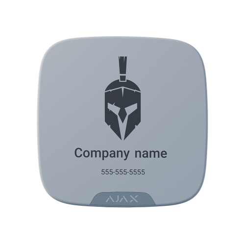 Лицьова панель Brandplate для сирени Ajax StreetSiren DoubleDeck black