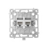 Механізм інтернет розетки Ajax OutletCore (LAN) білий