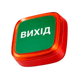 Извещатель пожарный световой "ВИХІД" Ajax EN54 FireProtect (VAD) красный