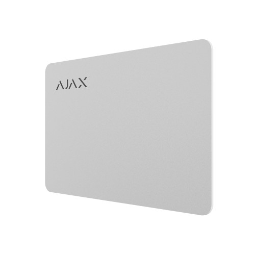 Безконтактна карта управління охороною Ajax Pass (100pcs) white