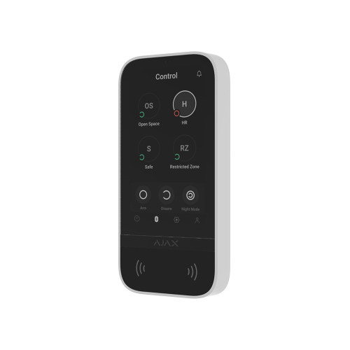 Бездротова сенсорна клавіатура Ajax KeyPad TouchScreen white