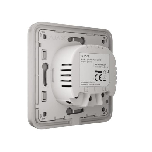 Выключатель одноклавишный Ajax LightSwitch 1-gang белый