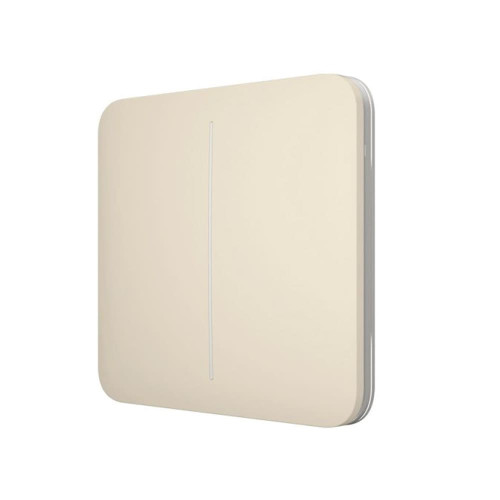 Выключатель  двухклавишный Ajax LightSwitch 2-gang слоновая кость
