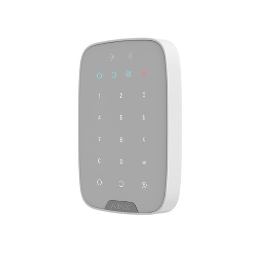 Бездротова сенсорна клавіатура Ajax KeyPad Plus white