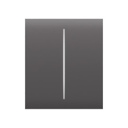 Центральная кнопка Ajax CenterButton (2-gang) серая