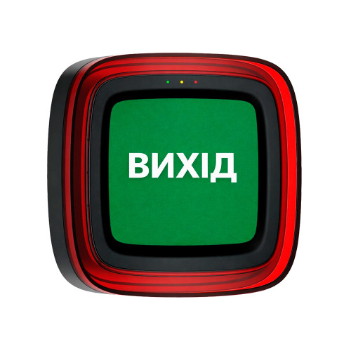 Извещатель пожарный световой "ВИХІД" Ajax EN54 FireProtect (VAD) черный