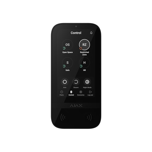 Бездротова сенсорна клавіатура Ajax KeyPad TouchScreen black