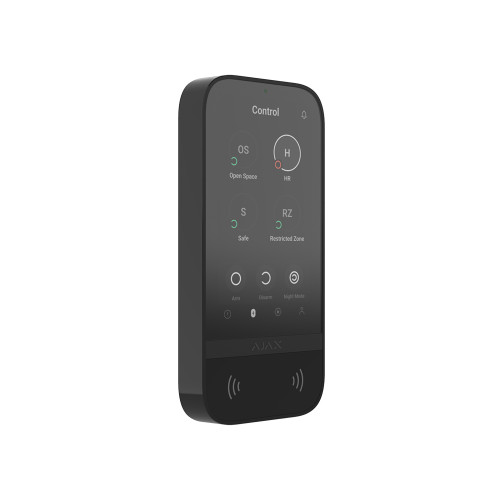 Бездротова сенсорна клавіатура Ajax KeyPad TouchScreen black