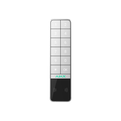 Бездротова клавіатура Ajax KeyPad Outdoor Jeweller (8EU) ASP біла