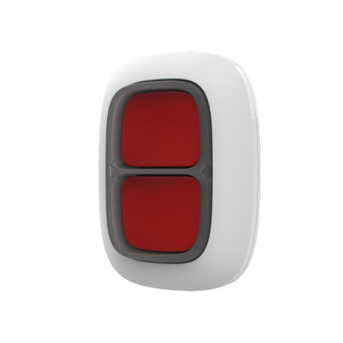 Бездротова тривожна кнопка Ajax DoubleButton white