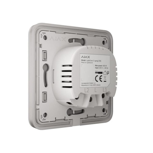 Выключатель одноклавишный Ajax LightSwitch 1-gang устричный