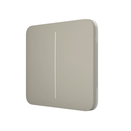 Выключатель  двухклавишный Ajax LightSwitch 2-gang оливковый