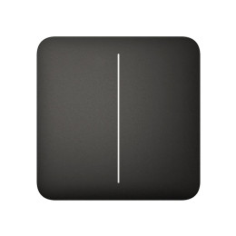 Выключатель двухклавишный Ajax LightSwitch 2-gang черный