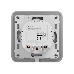 Выключатель двухклавишный Ajax LightSwitch 2-gang черный