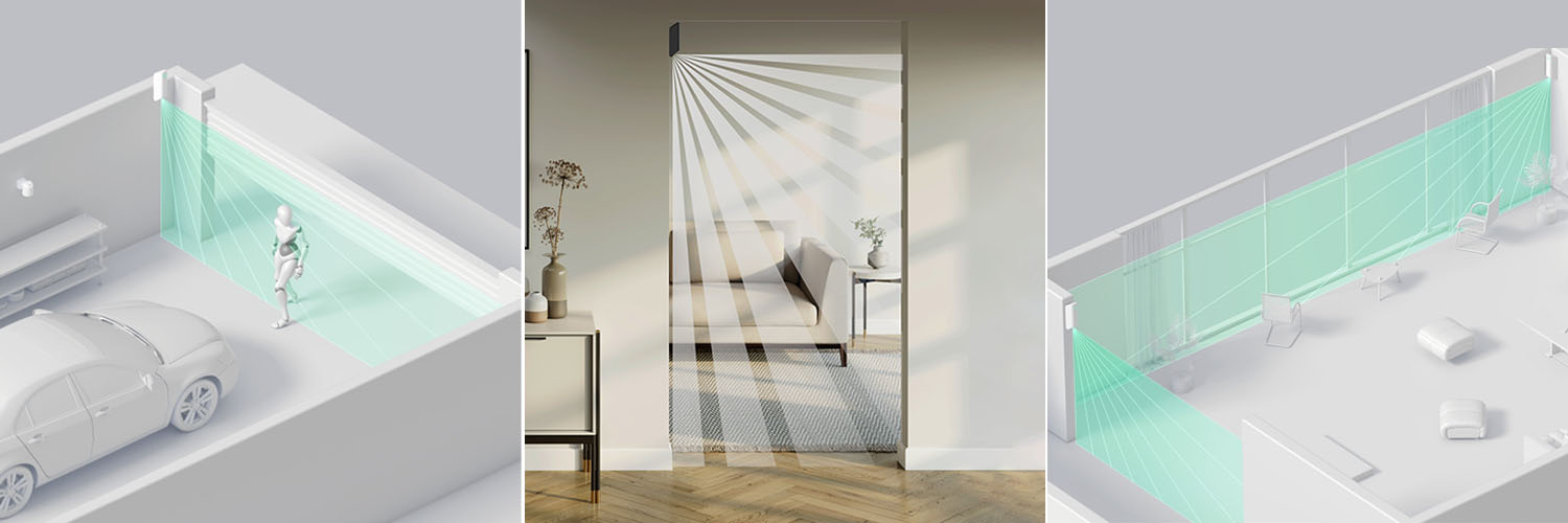 Беспроводной датчик движения типа «штора» Ajax MotionProtect Curtain