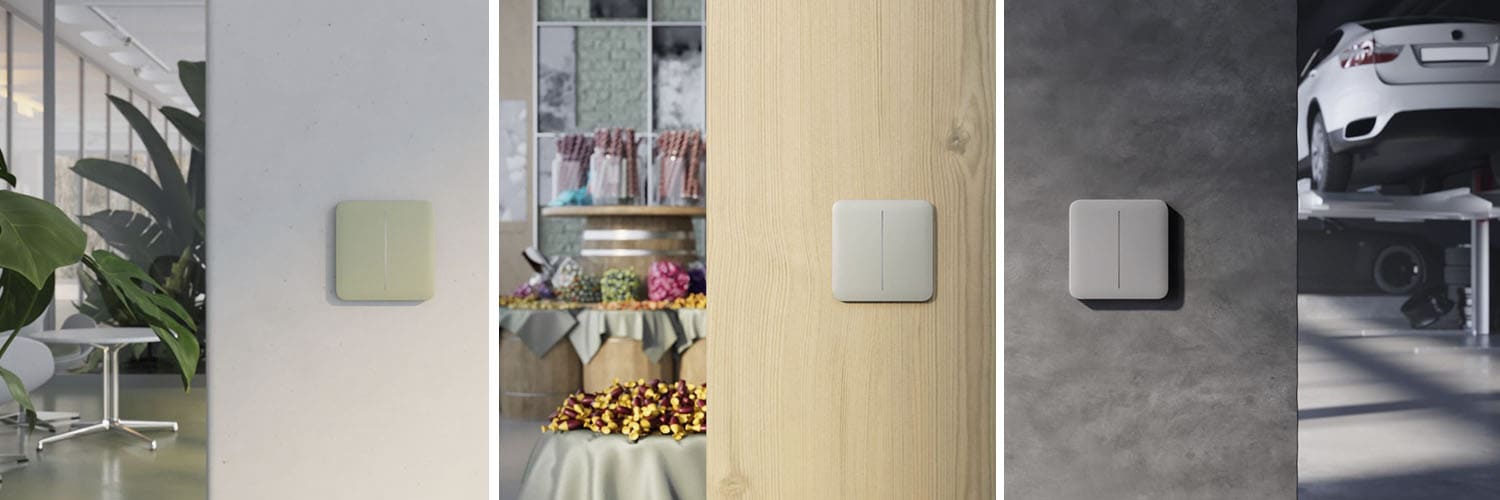Двухклавишный умный выключатель Ajax LightSwitch 2-gang